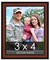Photo Size Simple Brown Picture Frame - UV Acrylic, Foam Board Backing, Hanging Hardware